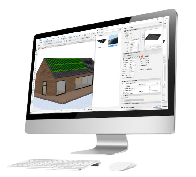 BIM software for solar roof design. Solarstone.